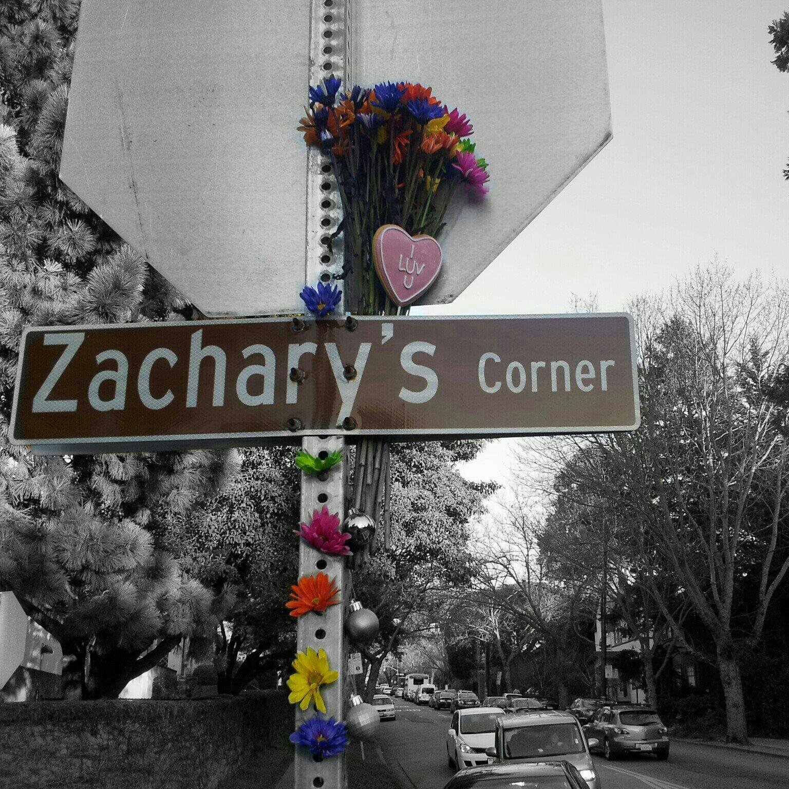 "Zachary's Corner" Sign Appears
