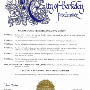 City of Berkeley Proclamation